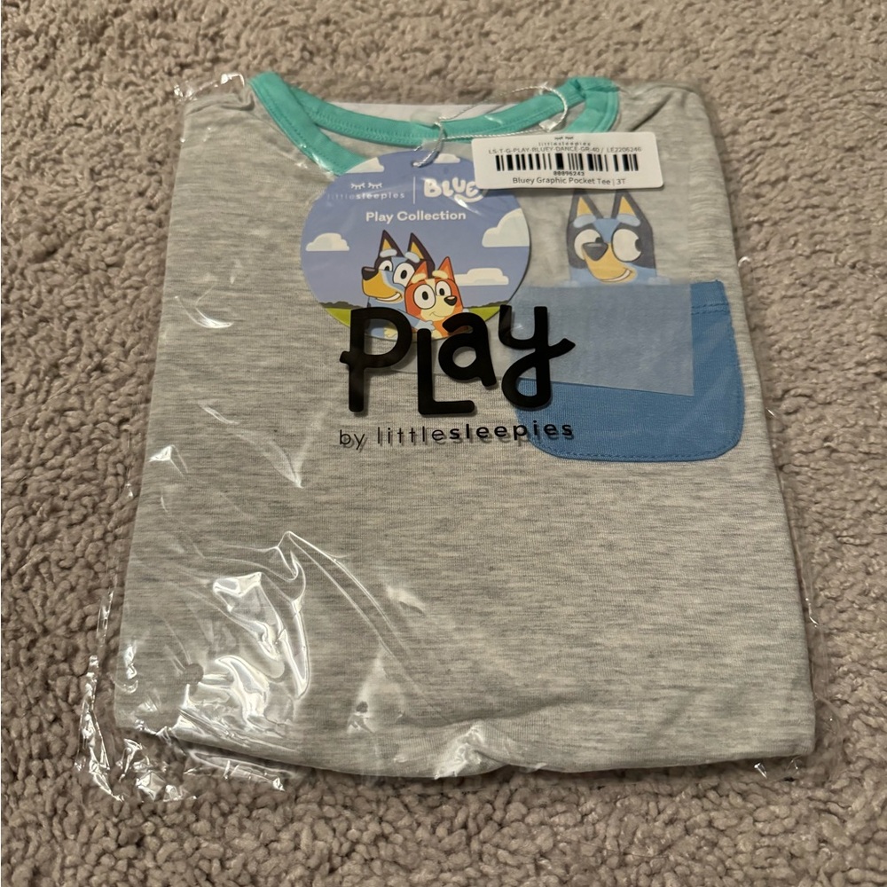Little Sleepies Bluey Graphic Pocket Tee 3T